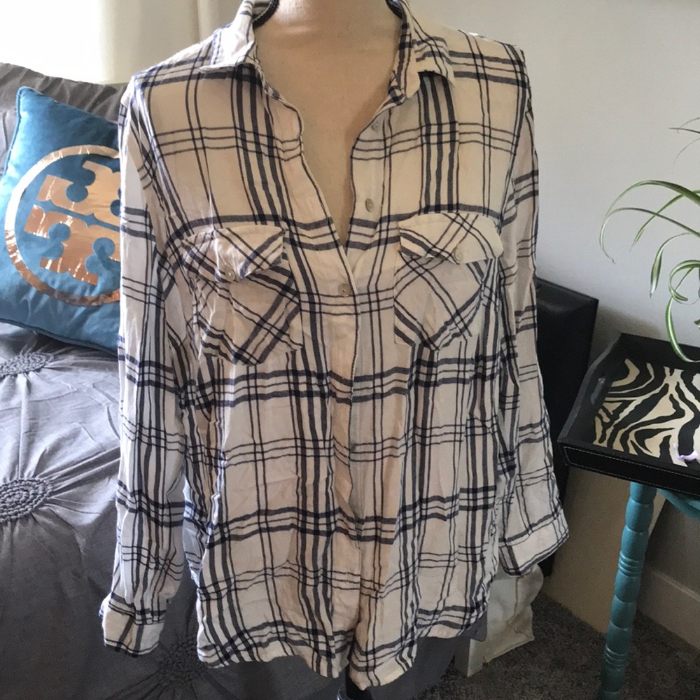 Plaid cotton shirt